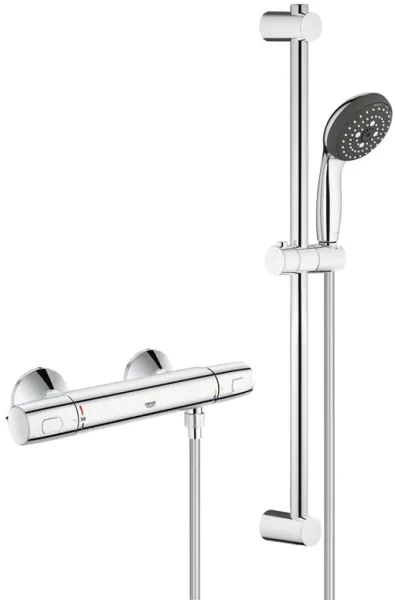 Grohe Precision Trend dusjsett med termostatkran, krom