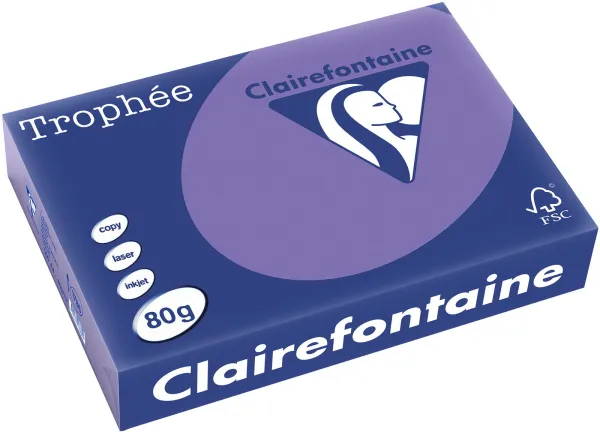 Q-connect Trophee Kopipapir A4 80g sterkt lilla 500 ark