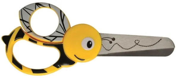 Fiskars barnesaks med bimønster